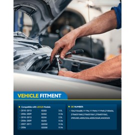 PHILTOP Alternator Compatible with Lexus IS250 2006-2013, GS350 2007-2011, IS350 2006-2013, GS300 2006 High Amp Alternators Replace 11196N 12V 150Amp CW SD7 7-Groove Pulley