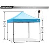 ABCCANOPY Patio Pop Up Canopy Tent 10x10 Commercial-Series (Sky Blue)
