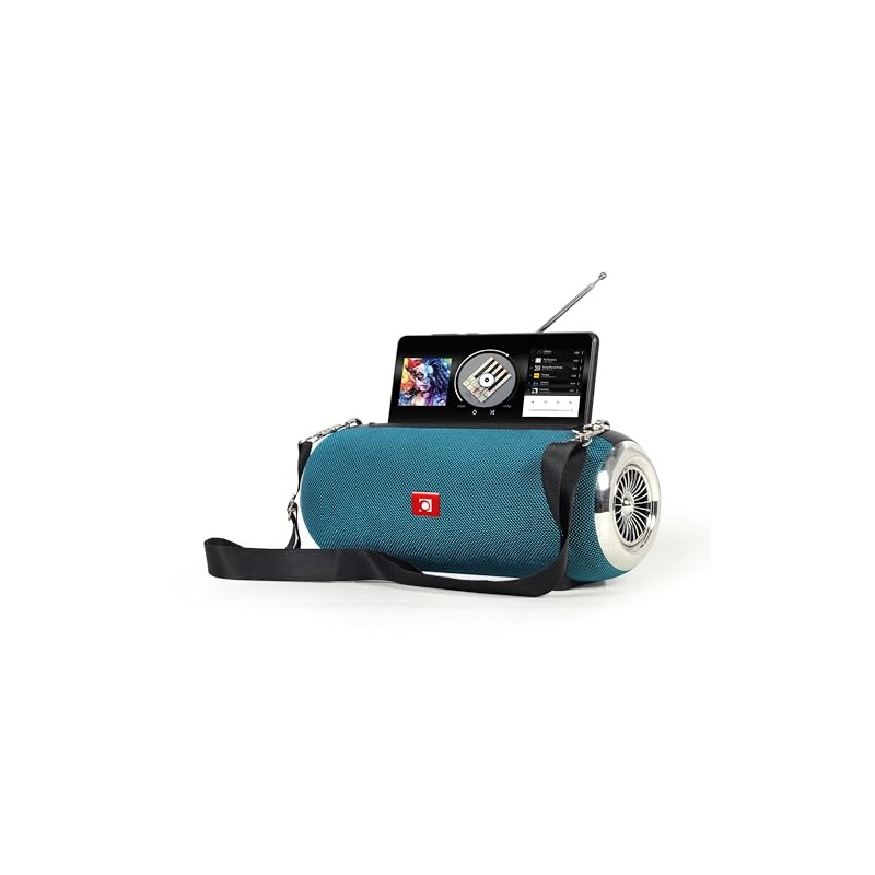 Portable Bluetooth Speaker Radio Antenna MicroSD Slot 3.5 mm Audio