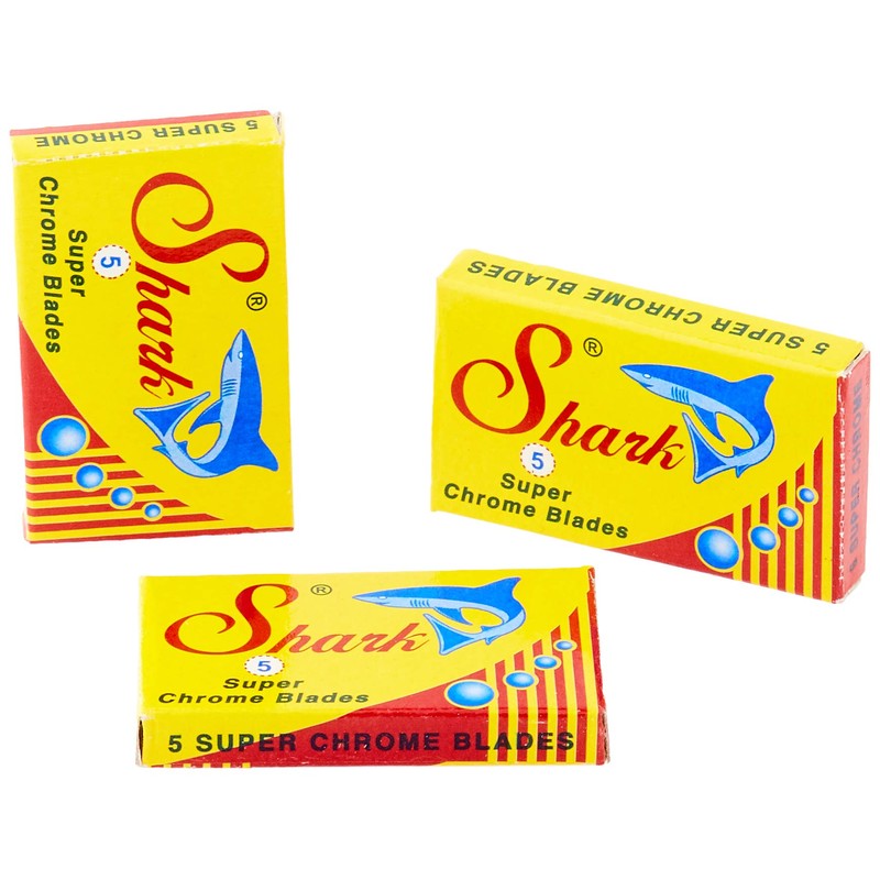 Shark Super Chrome Double Edge Razor Blades (100 Blades)