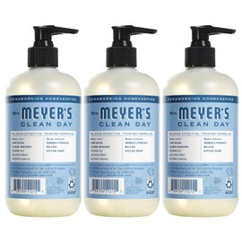 MRS. MEYER'S CLEAN DAY Hand Soap, Made with Essential Oils, Biodegradable Formula, Rain Water, 12.5 fl. oz - Pack of 3