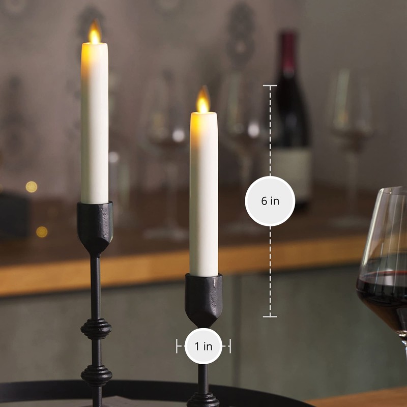 Luminara - Flameless Battery Operated Taper Candle - White -