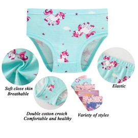 Boboking Little Girls' Undies Kids Soft 100% Cotton Panties Underwear (Pack of 6) 9-10yrs Pink