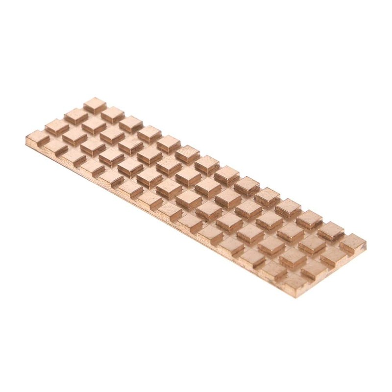 Pure Copper Heatsink 67mm x 18mm x 4mm Cooling Heatsink