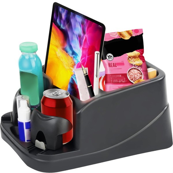 Drunhan Center Console for Cars, Car Seat Organizer, Seat Belt