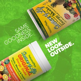 NaturesPlus Source of Life Energy Shake - 2.2 lbs Multivitamin, Mineral & Protein Powder - Granola Flavor - Whole Food Meal Replacement - Non-GMO, Vegetarian, Gluten-Free - 26 Servings