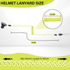 MELOTOUGH Coiled Lanyard,Hard Hat Lanyard with Clamp End,Hard Hat Tether,No