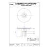 Mcalpine ST90MECPBTOP+SUPP Chrome Plated Brass Shower Trap Flange and Support