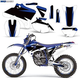 Wholesale Decals MX Dirt Bike Graphics kit Sticker Decal with Rim Trim and Number Plates Compatible with Yamaha YZ250F/YZ450F 2003-2005 - Midnight Race