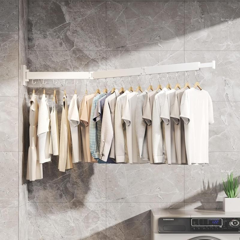 Clothes Drying Rack,Laundry Drying rack,Wall Mounted Clothes Rack,Clothes Hanging Rack,Laundry