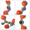 Ruishupin Natural crystal bracelet,South Red Bracelet 12mm bead silver accessories