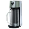 Capresso Stainless Steel Iced Tea Maker Glass Pitcher One Button