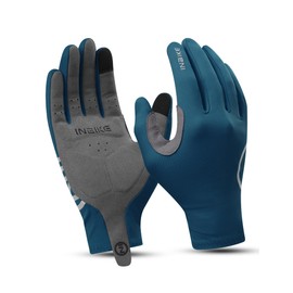 INBIKE Cycling Gloves for Men Running Gloves Full Finger Autumn Winter Road Bikes for Men Women Touch Screen Anti-slip NAVY-XL