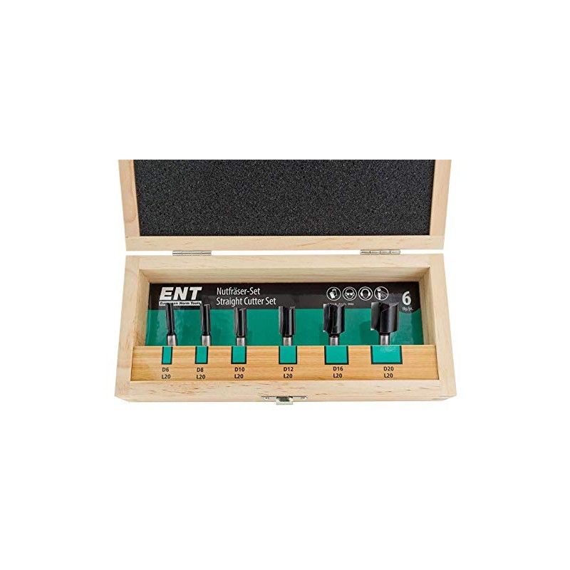 ENT 6-Piece HW Groove Cutter Set - Diameter 6-8 -