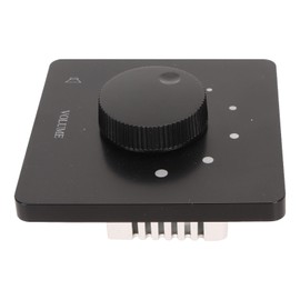 aqxreight 50W Volume Control, Wall Mount Knob Volume Controller 5 Gears Audio Adjuster for Home Speaker System Flame Retardant PC Stable Lossless Sound Easy Wiring Large Panel Design