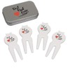 Azeeda 'Best Dad Ever With Red Heart' Golf Divot Tool/Repair