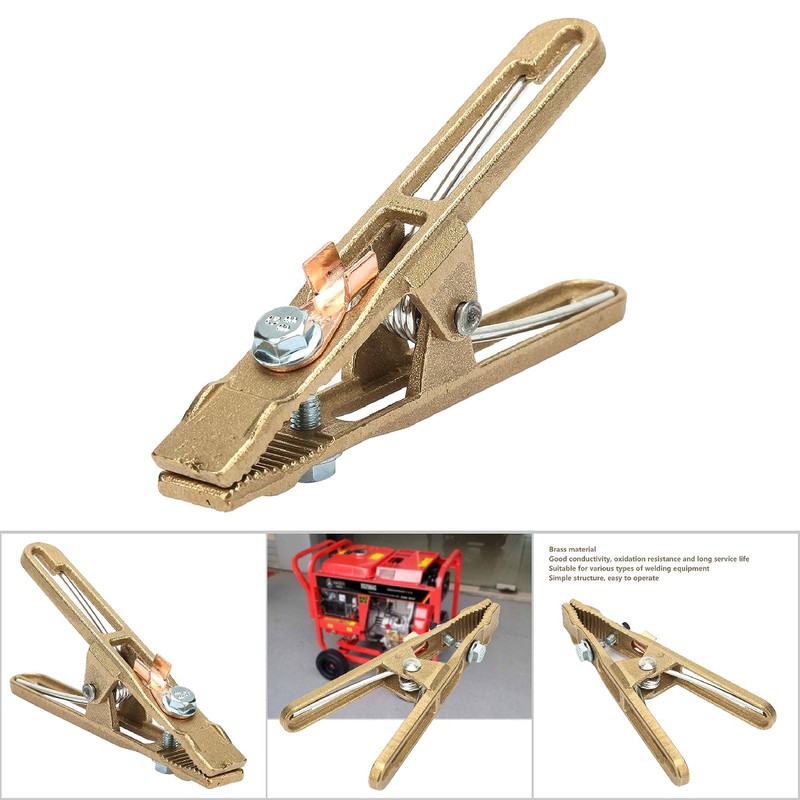 260/300/500A Brass A-shape Ground Welding Earth Clamp Welder Earth Ground