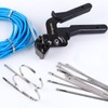 Delgada Metal Cable Tie Gun, Heavy Duty Stainless Steel Zip