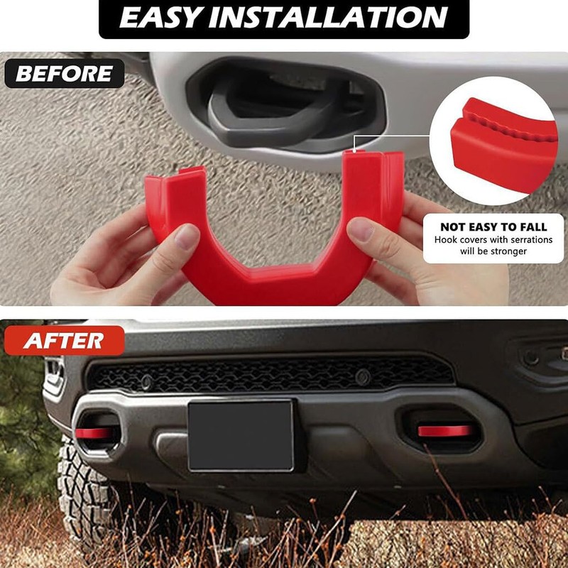 2piece Front Tow Hooks Covers Hooks Covers Tow Hooks Covers