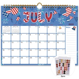 2027 Calendar - 18 Monthly Wall Calendar, July 2026 - December 2027, 8.5" x 11", Calendar 2027 with Twin-Wire Binding, Hanging Hook, Blocks and Julian Dates (Wall Calendar Festivals)