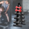6 Tier Dumbbell Rack Stand Only, Metal Dumbbell Tree Rack