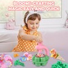 INKZOO DIY Fabric Flower Bouquet Craft Kit for Kids, Educational