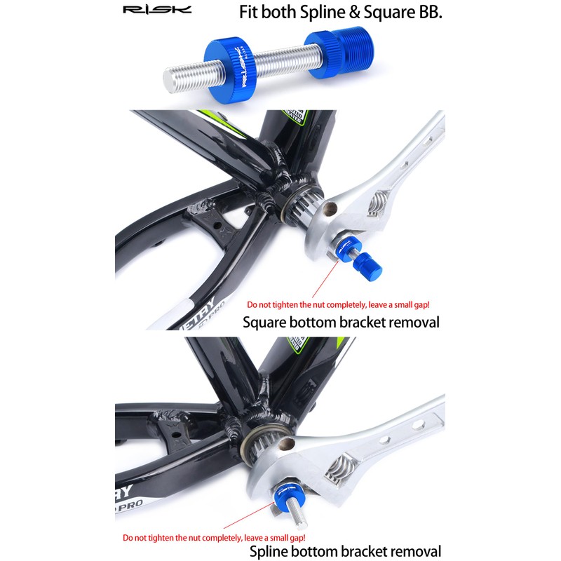 CYCEARTH Bike Square & Spline Axis BB Bottom Bracket Anti
