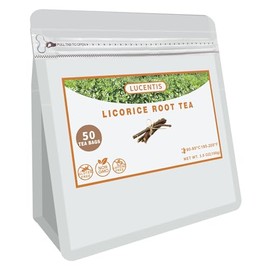 Premium Licorice Root Tea, 100g/3.5oz, 50 Tea Bags, 2g/Bag, Non GMO and Caffeine Free