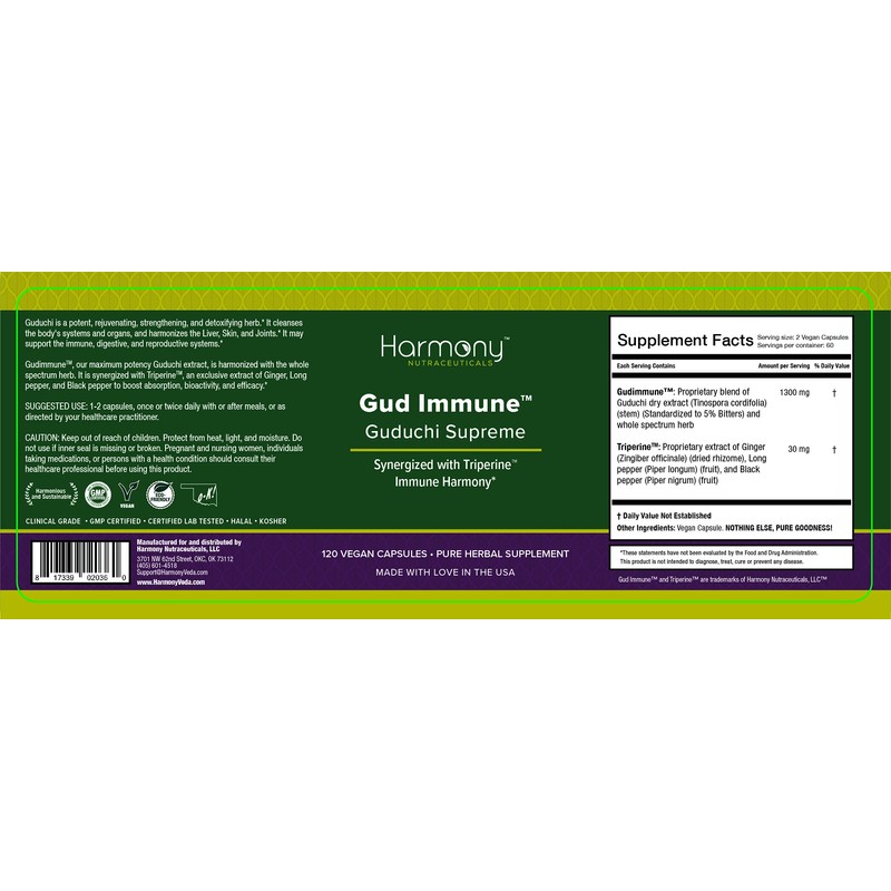 Guduchi Supreme, Highest Potency, Dr. Gumman's Ayurvedic Herbal Immune Support,