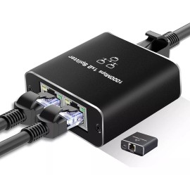 Gomia Divisor De Red Gigabit Rj45 Puerto De Red 1 En 2 Cable