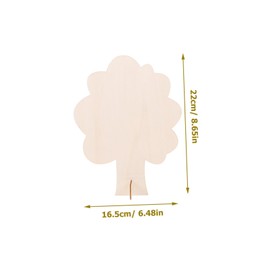 NUOBESTY Wooden Trees for Crafts, Blank Cut-Outs, Pack of 6, Unfinished Decorative Trees for Party Decorations for Boys and Girls