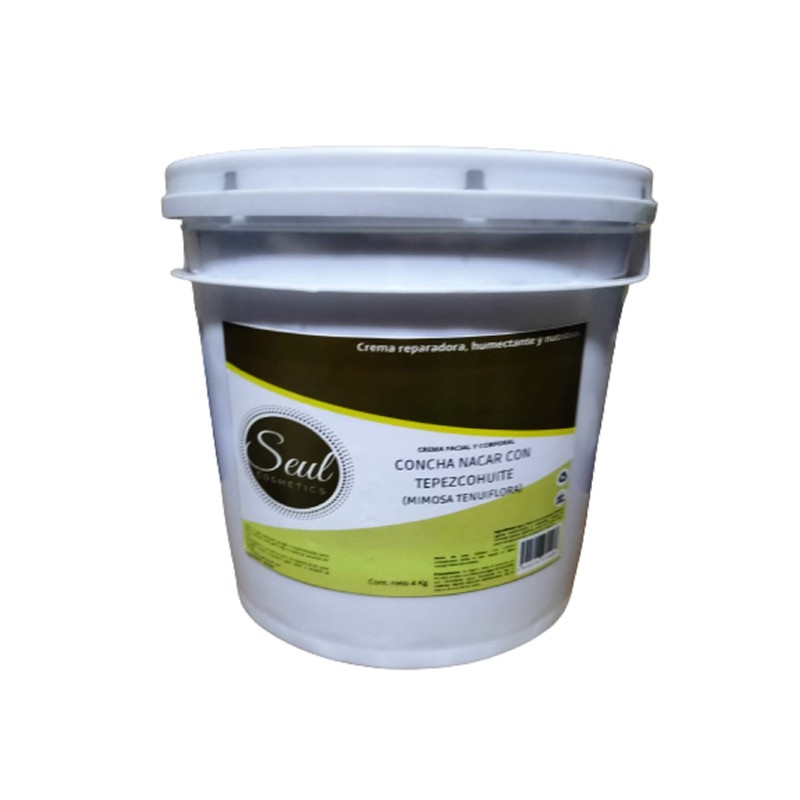 Crema Concha Nácar con Tepezcohuite 4 kilos crema de noche.