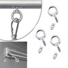 UtySty 5 Pack Vehicle Awning Hook Rings 304 Stainless Steel