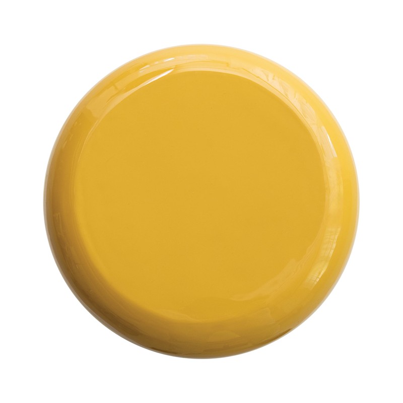 Creative Co-Op Creative Co-Op Round Enameled Metal Stool with Gold