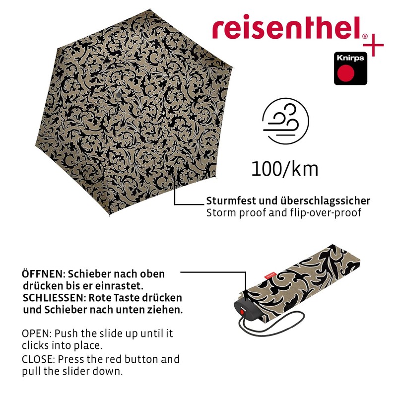 reisenthel Umbrella Pocket Mini - Extremely Lightweight and Flat Pocket