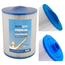 Surespa Hot Tub Filter - Replaces Unicel 5CH-35, Pleatco PMAX50, SC718, Darlly 50353, Magnum EL35 35 sq ft Hot Tub Filter Type 33