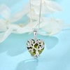 FJ Tree of Life Necklace Women's 925 Sterling Silver Heart