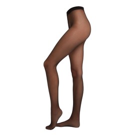 CALZEDONIA Woman's Micro Diamond Motif Sheer 30 Denier Tights in Pink, Size M/L