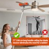 Ceiling Fan Cleaner Duster with 72‘’ Extendable Long Handle Cleaning