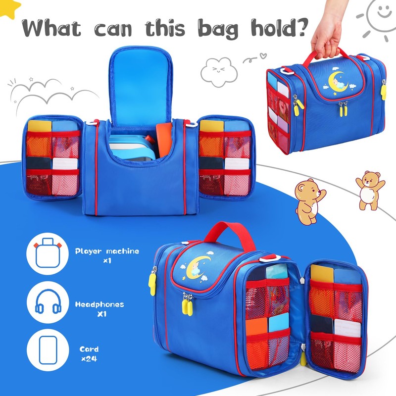 Carrying Case Compatible with Yoto player, Cards Storage Bag with