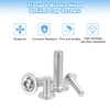 sourcing map 15Pcs M6-1x45mm Flanged Button Head Socket Cap Screws,