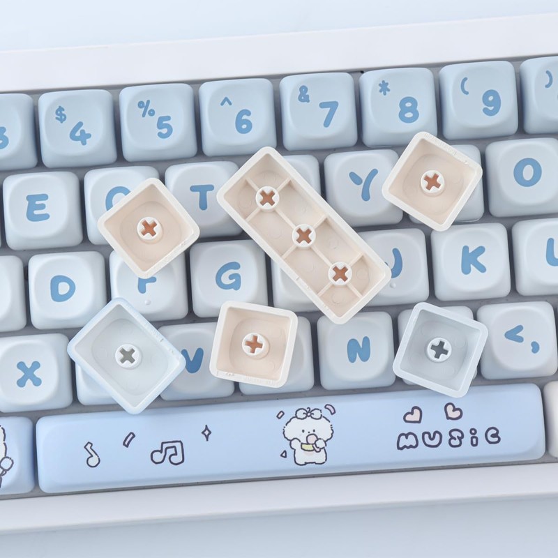JOMKIZ 139 Keys PBT Keycaps, MOA Profile Keycaps, Dye Sublimation,