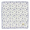 Yobundo Reversible Gauze Handkerchief, Small Flowers and Straw Hat