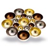 ZEYA Tea Light Holder, Gold/Silver/Copper-Coloured, Metal, Perfect Table Decoration for