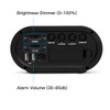 REACHER Small LED Digital Alarm Clock with Simple Operation, Full