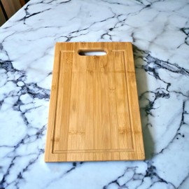 Deconox Bambu Kesme Tahtası Antibakteriel Yıkanabilir Doğrama Tahtası Dikdörtgen 34x24 CM