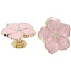 Unlorspy 2 Pcs Petal knobs Pull 4.5cm/1.77 Inch Flower Knob