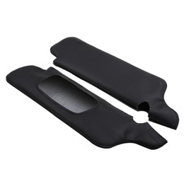 MOTOALL Car Sun Visor Cover for Ford Mustang 1994-2004 Sunvisor Covering Replacement Pair Black