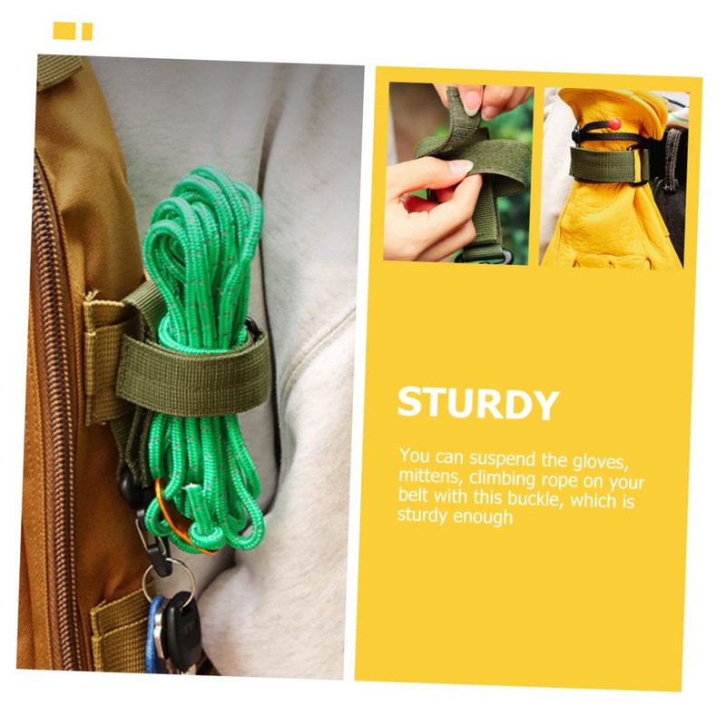 WHAMVOX 5pcs Camping Gear Glove Straps Belt Glove Leashes Hiking