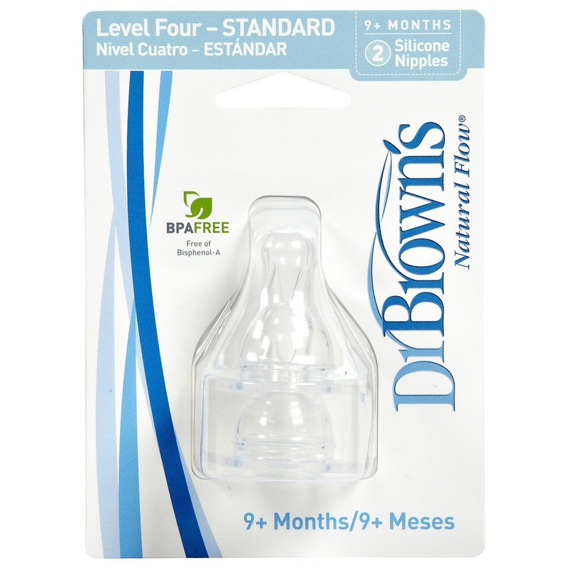 Dr. Brown's Silicone Nipple - 2 ct - Level 4